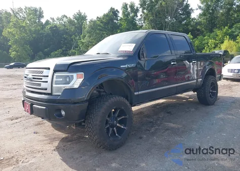 2014 Ford F-150 Platinum z USA, uszkodzony, nr VIN 1FTFW1E6XEFB63450